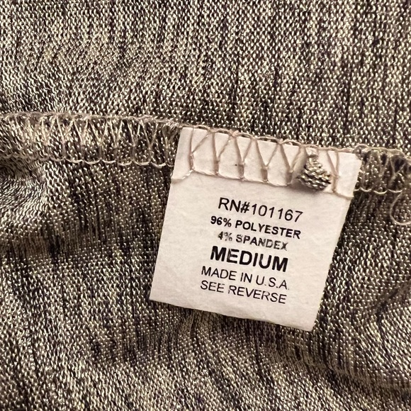 Kim & Cami silver shimmery top tie front medium new with partial tag - Picture 6 of 7